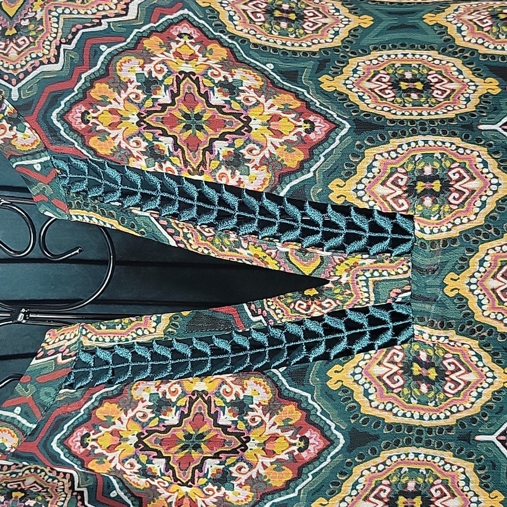 Loft Multicolor Patterned Blouse Xs - image 2